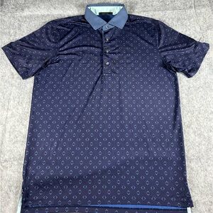 Greyson Night Fly Polo Men’s M Performance Geometric Three Pines Country Club